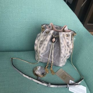 Replica Bvlgari Snake Leather Serpenti Forever Drawstring Bucket Bag