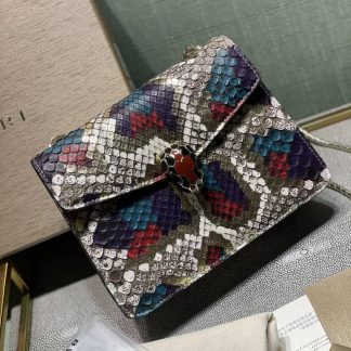 Replica Bvlgari Snake Leather Serpenti Forever Shoulder Bag
