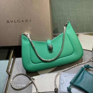 Replica Bvlgari Serpenti Baia Leather shoulder bag