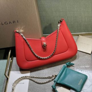 Replica Bvlgari Serpenti Baia Leather shoulder bag