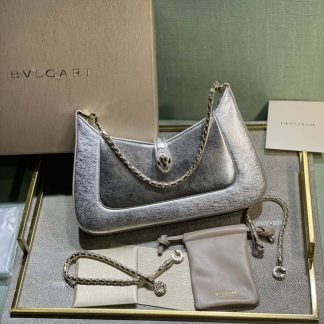Replica Bvlgari Serpenti Baia Leather shoulder bag