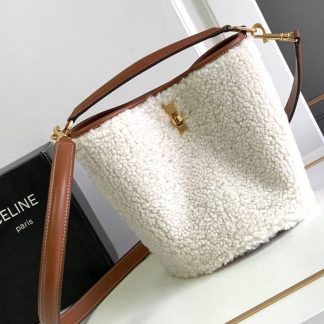Replica Celine Shearling 16 Bucket Bag