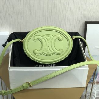 Replica Celine Cuir Triomphe Oval Crossbody Bag