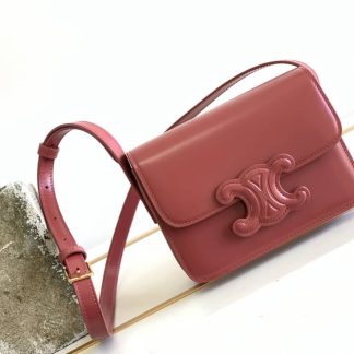 Replica Celine Cuir Teen Box Triomphe Crossbody Bag