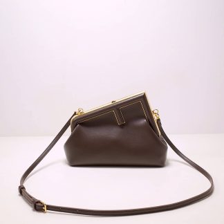 Replica Fendi Calfskin Leather First Clutch Bag