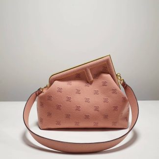 Replica Fendi First Flannel Karligraphy Embroidered Clutch Bag