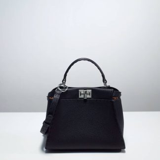 Replica Fendi Selleria Iconic Peekaboo Leather Bag