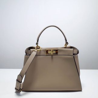 Replica Fendi Nappa Peekaboo Leather Bag