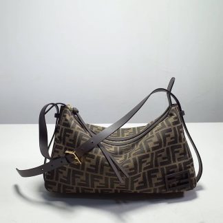 Replica Fendi Simply FF Jacquard Fabric Mini Bag