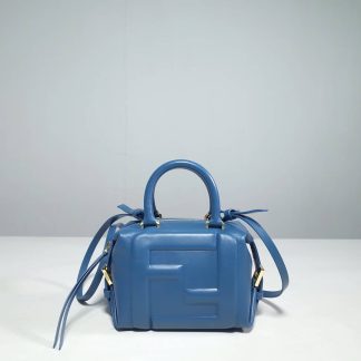 Replica Fendi Nappa Leather Mini FF Cube Bag