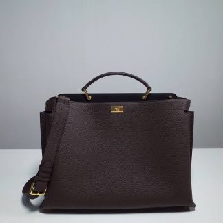 Replica Fendi Peekaboo Essential Leather Handbag
