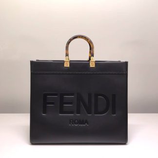 Replica Fendi Sunshine Leather Large Shopper Tote Bag