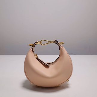 Replica Fendi Nano Fendigraphy Leather Hobo Bag