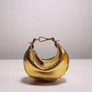 Replica Fendi Nano Fendigraphy Leather Hobo Bag