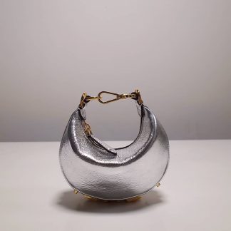 Replica Fendi Nano Fendigraphy Leather Hobo Bag