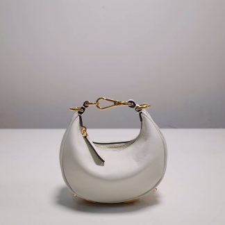 Replica Fendi Nano Fendigraphy Leather Hobo Bag