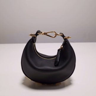 Replica Fendi Nano Fendigraphy Leather Hobo Bag