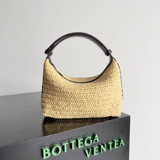 Replica Bottega Veneta Mini Wallace Raffia Shoulder Bag