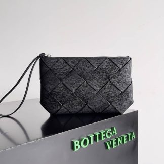 Replica Bottega Veneta Diago Intrecciato Leather Medium Pouch