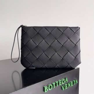 Replica Bottega Veneta Diago Intrecciato Leather Large Pouch
