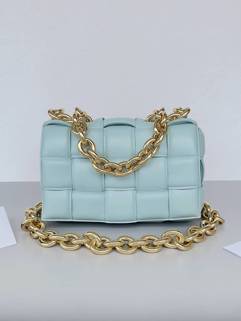 Replica Bottega Veneta Lambskin Maxi Intreccio Padded Chain Cassette Crossbody Bag_10_156438 Replica Bottega Veneta Lambskin Maxi Intreccio Padded Chain Cassette Crossbody Bag