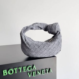 Replica Bottega Veneta Intrecciato Suede Mini Jodie Hobo Bag
