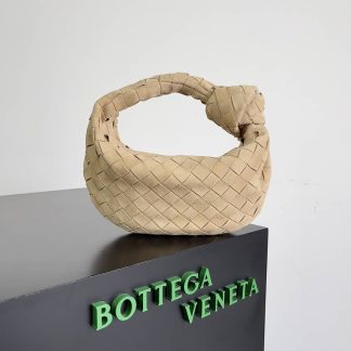 Replica Bottega Veneta Intrecciato Suede Mini Jodie Hobo Bag