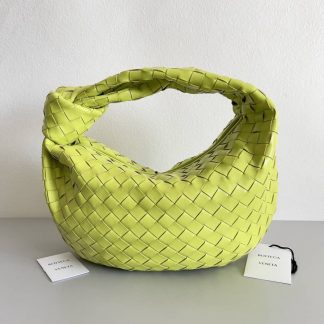 Replica Bottega Veneta Jodie Teen Intrecciato Leather Hobo Bag