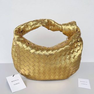 Replica Bottega Veneta Jodie Teen Intrecciato Leather Hobo Bag