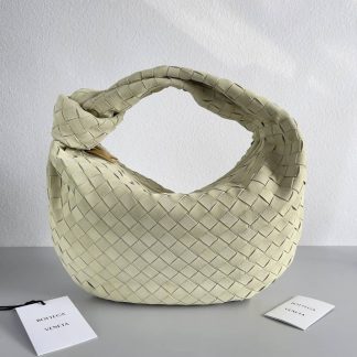 Replica Bottega Veneta Jodie Teen Intrecciato Suede Hobo Bag