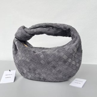Replica Bottega Veneta Jodie Teen Intrecciato Suede Hobo Bag