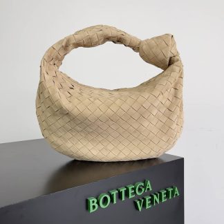 Replica Bottega Veneta Jodie Teen Intrecciato Suede Hobo Bag