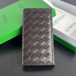 Replica Bottega Veneta Mens Intreccio Leather Long Wallet