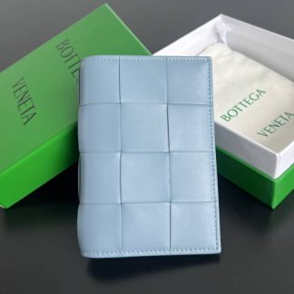 Replica Bottega Veneta Leather Cassette Passport Holder