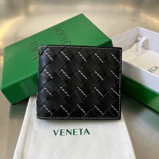 Replica Bottega Veneta Intrecciato Leather Bifold Wallet