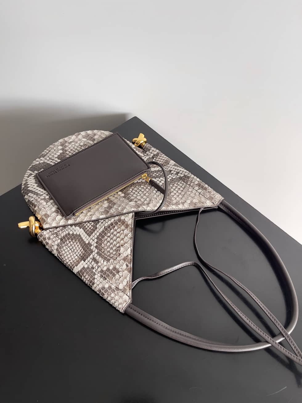 Replica Bottega Veneta Solstice Small Calfskin Python Texture Shoulder Bag_5_158990 Replica Bottega Veneta Solstice Small Calfskin Python Texture Shoulder Bag