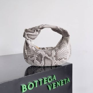 Replica Bottega Veneta Mini Jodie Calfskin Python Texture Hobo Bag