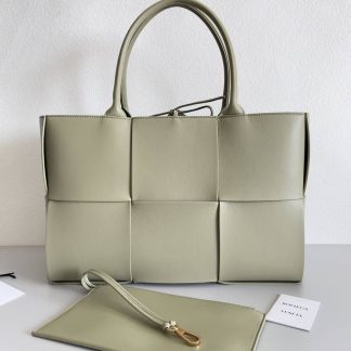 Replica Bottega Veneta Arco intrecciato leather tote Bag