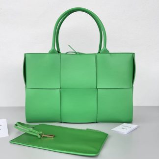 Replica Bottega Veneta Arco intrecciato leather tote Bag