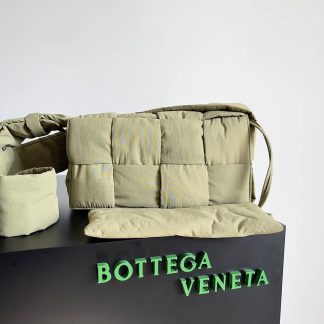 Replica Bottega Veneta Woven Padded Nylon Cassette Messenger Bag