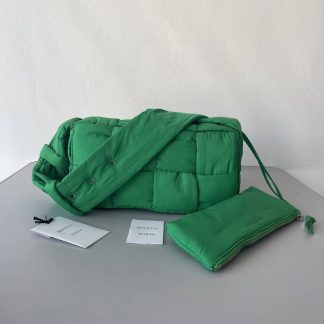 Replica Bottega Veneta Woven Padded Nylon Cassette Messenger Bag