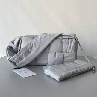 Replica Bottega Veneta Woven Padded Nylon Cassette Messenger Bag