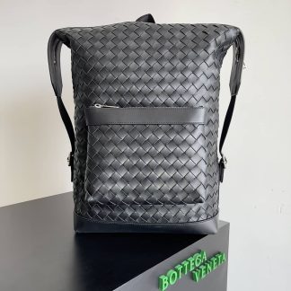 Replica Bottega Veneta Classic Intrecciato Leather Backpack