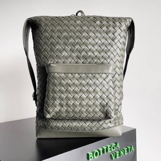 Replica Bottega Veneta Classic Intrecciato Leather Backpack