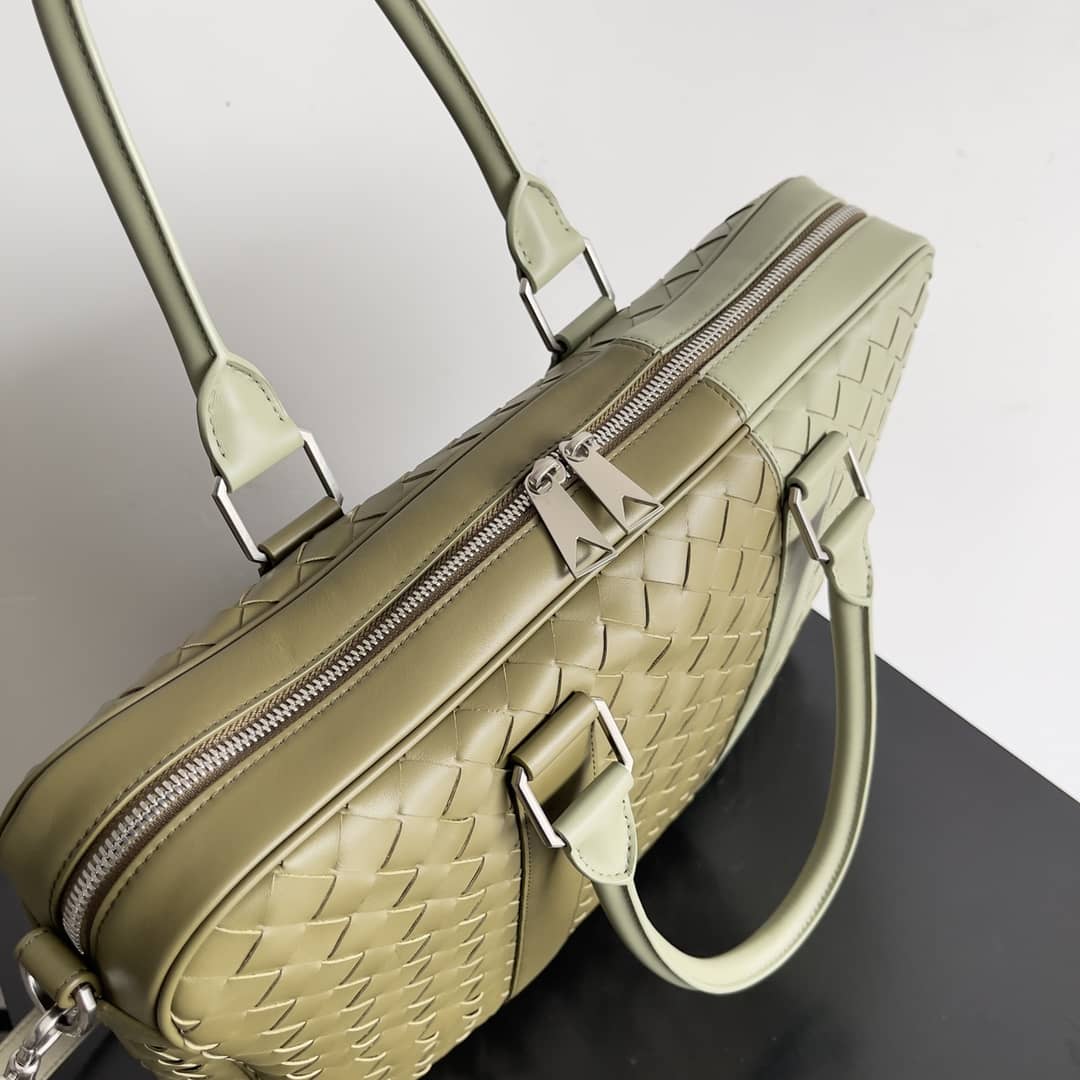 Replica Bottega Veneta colorblock leather Intrecciato briefcase_2_148247 Replica Bottega Veneta colorblock leather Intrecciato briefcase