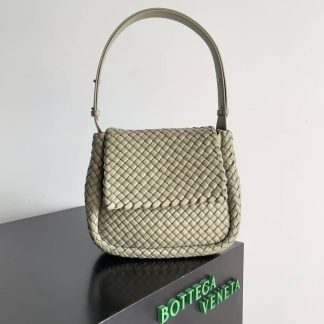 Replica Bottega Veneta Cobble Padded Intrecciato Leather Shoulder Bag
