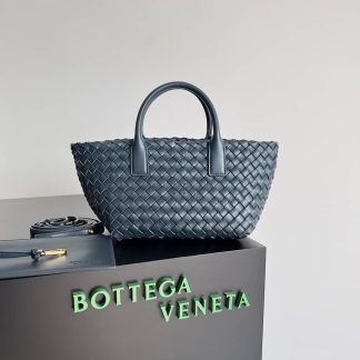 Replica Bottega Veneta Mini Leather Cabat Top Handle Tote Bag