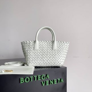 Replica Bottega Veneta Mini Leather Cabat Top Handle Tote Bag