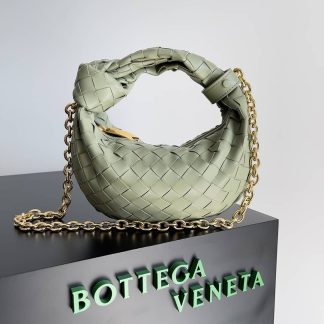 Replica Bottega Veneta Jodie mini leather top-handle bag