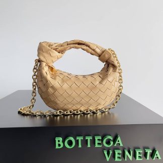 Replica Bottega Veneta Jodie mini leather top-handle bag